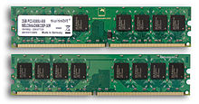 DDR2 SDRAM   Двойная скорость передачи данных 2 Тип синхронной динамической памяти с произвольным доступом   баран   Передняя и задняя части 2 ГБ оперативной памяти PC2-5300 DDR2 для настольных ПК (DIMM)   разработчик   JEDEC   Тип   Синхронная динамическая память с произвольным доступом   Поколение 2-го поколения Дата выпуска 2003 () Стандарты   DDR2-400 (PC2-3200)   DDR2-533 (PC2-4266)   DDR2-666 (ПК2-5333)   DDR2-800 (PC2-6400)   DDR2-1066 (PC2-8533)   Тактовая частота   100–266